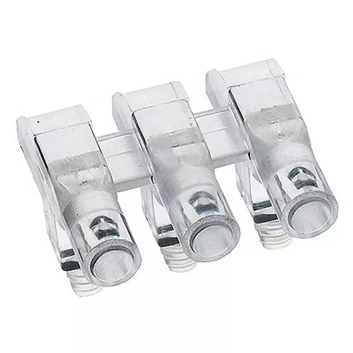 MENTOR PCB Mounted 3-Way Right Angle LED Light Pipe Clear Round Lens, 1271.1003 (Pack of 5 Pcs)