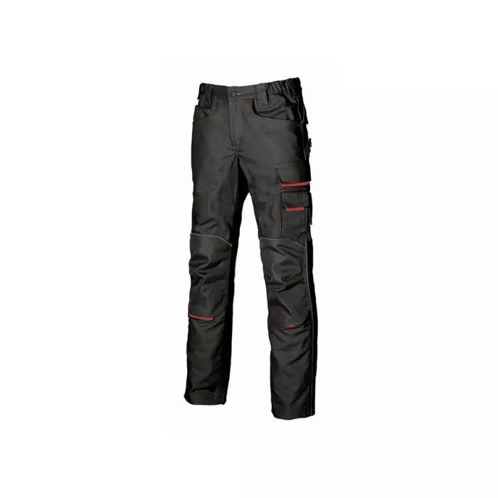UPower Dont worry s Black Cargo Trousers Durable 40-42 inch, WDW022BC-58