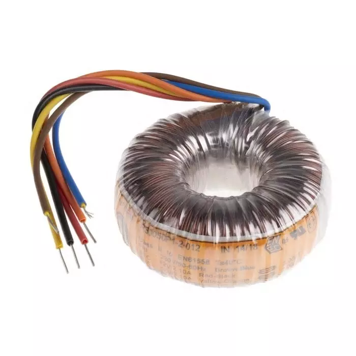 Nuvotem Talema Toroidal Transformer 230V AC 2 x 12V AC 50VA 2 Output, 0050P1-2-012