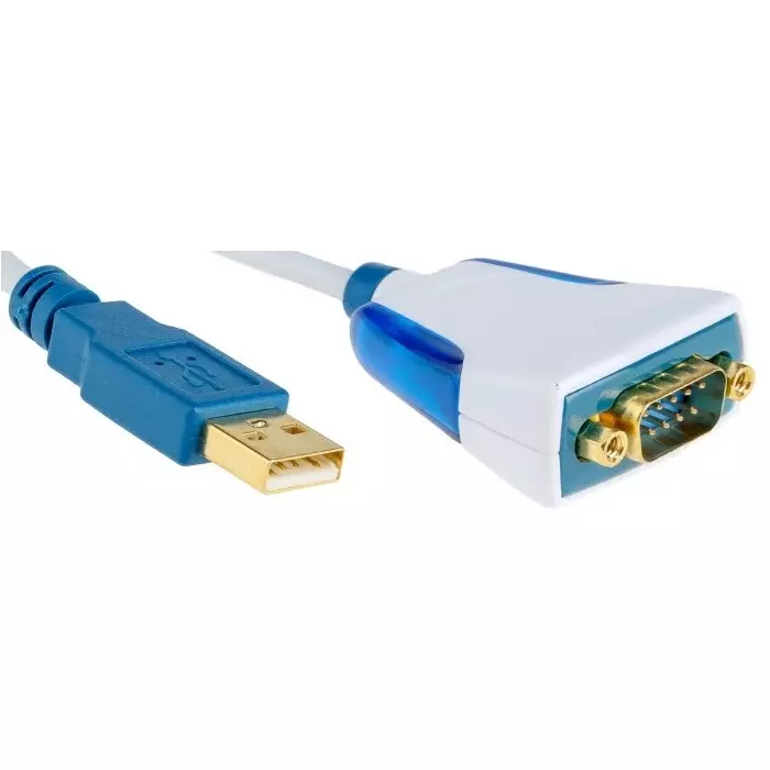 FTDI RS232 USB A Male to D-Sub 9 Pin Male Converter Cable, US232R-10-BULK