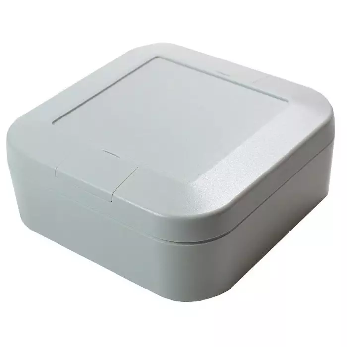 Takachi Electric Industrial WP Series Grey ASA Enclosure IP67 Grey Lid 100x100x40 mm, WP10-10-4G
