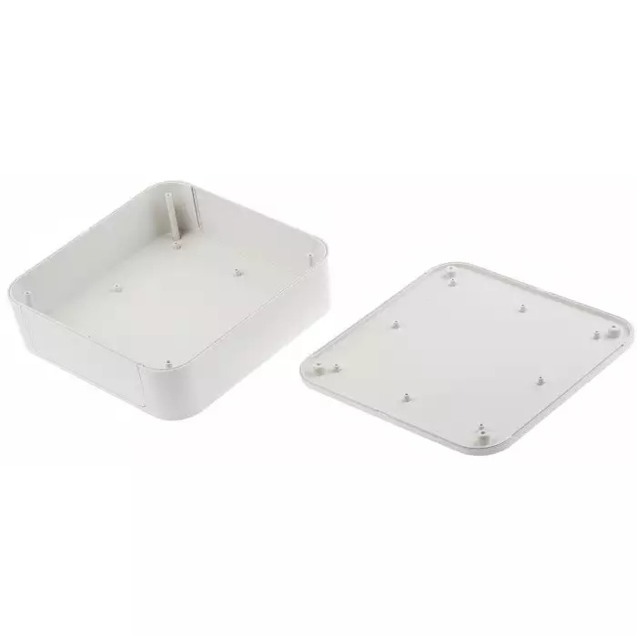 Takachi Electric Industrial PF Series White ABS Enclosure IP40 White Lid 200x200x60 mm, PF20-6-20W