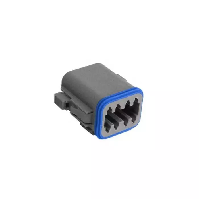 BULGIN LIMITED Connector Housing Plug 8 Way Crimp Termination, PX0105S08AGY (Pack of 2 Pcs)