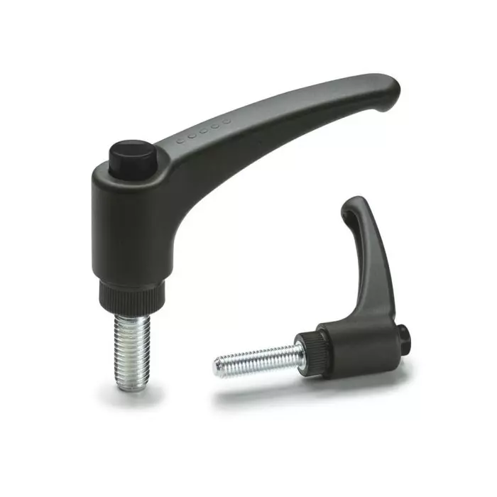 Elesa Matt Black Steel Handle 54 mm Height 23 mm Width 89.5 mm Length, 234546-C1 (Pack of 10 Pcs)