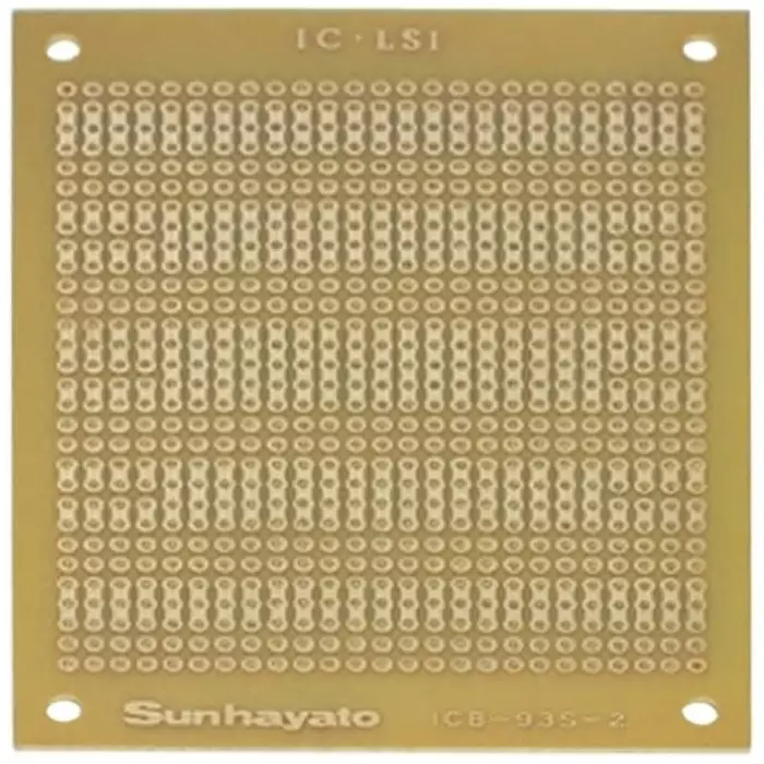 Sunhayato Matrix Board FR1 1mm Holes 2.54 x 2.54mm Pitch 95 x 72 x 1.6mm, ICB-93S-2