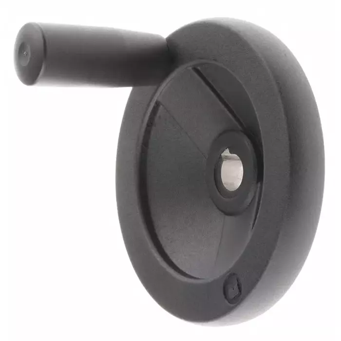 Rose+Krieger Black Die Cast Aluminium Hand Wheel 100 mm Diameter, 90915