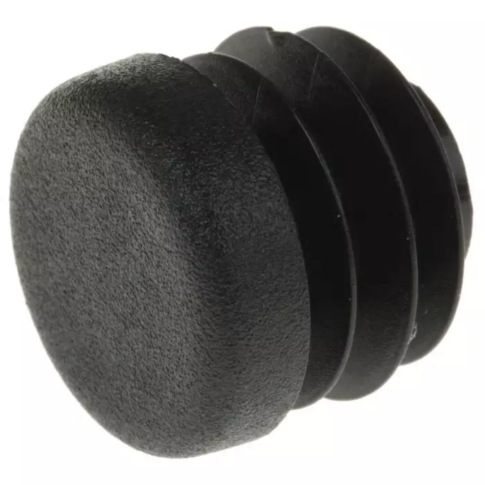 Rose+Krieger Black Round End Cap 18 mm Strut Profile, 90301-5 (Pack of 5 Pcs)