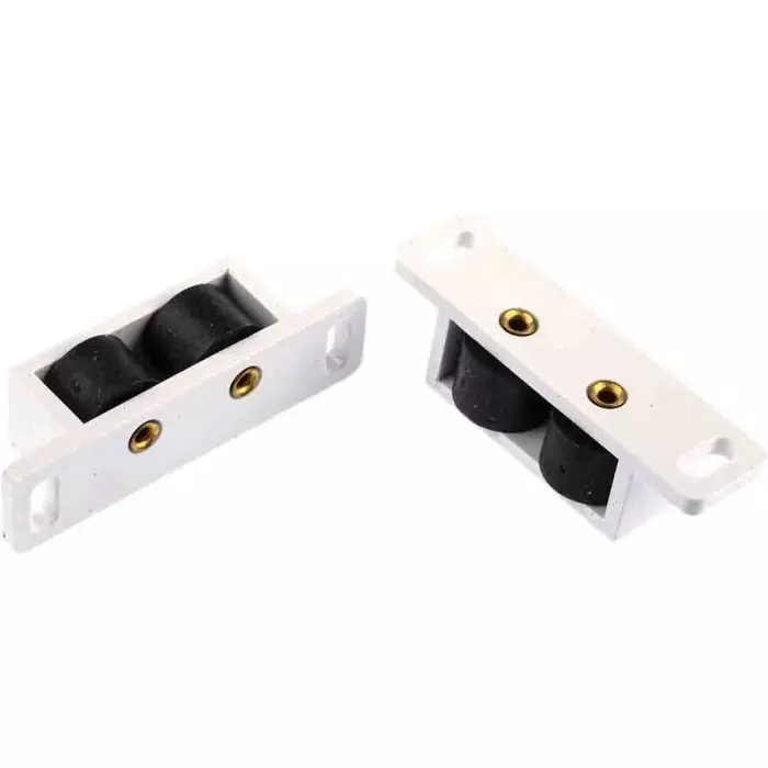 Pinet Roller Catch Plastic 53 x 14mm 3.2mm Fixing Hole Size, 16-1-3594 (Pack of 2 Pcs)