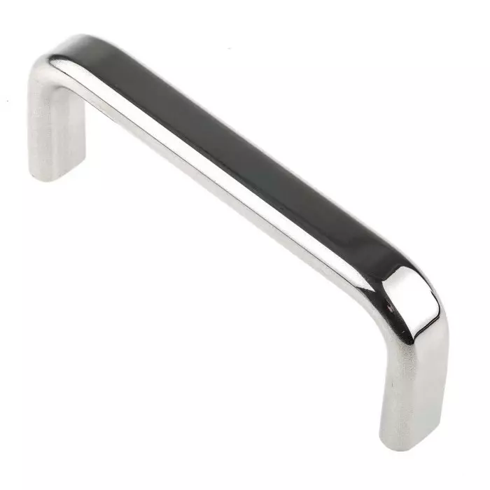Pinet Chrome Stainless Steel Handle 40 mm Height 8mm Width 108mm Length (Pack of 2 Pcs)