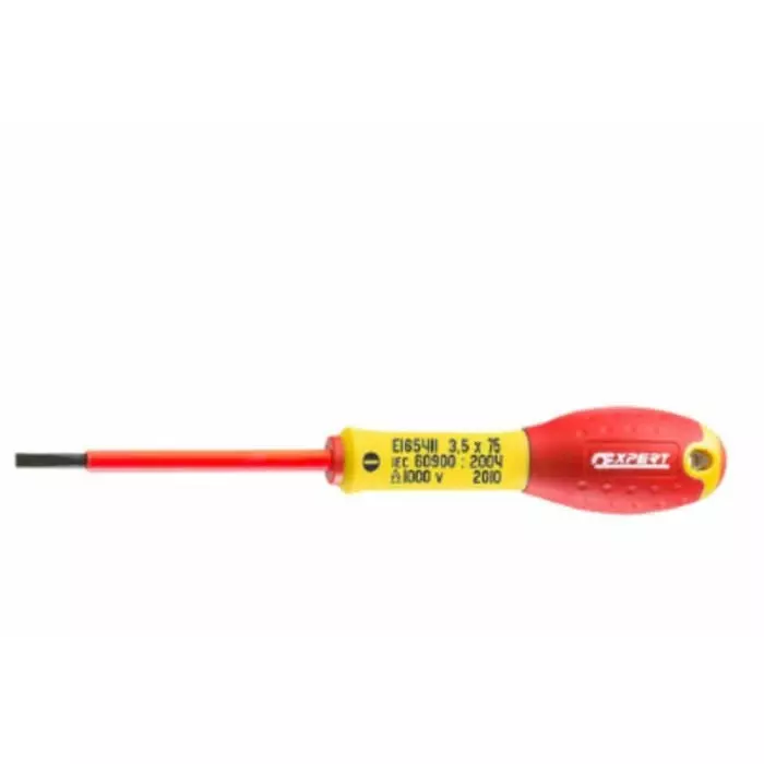 Expert by Facom Slotted Insulated Screwdriver 5 mm Slotted Head 3 mm Tip VDE/1000V, E050608