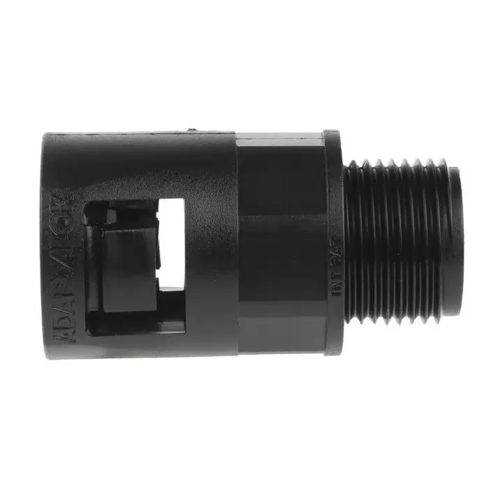 Adaptaflex Straight Conduit Fitting 21mm Nominal Size M20 Nylon 66 Black IP66 Rating, 7TCA296000R0585AL21/M20/A/BL (Pack of 5 Pcs)