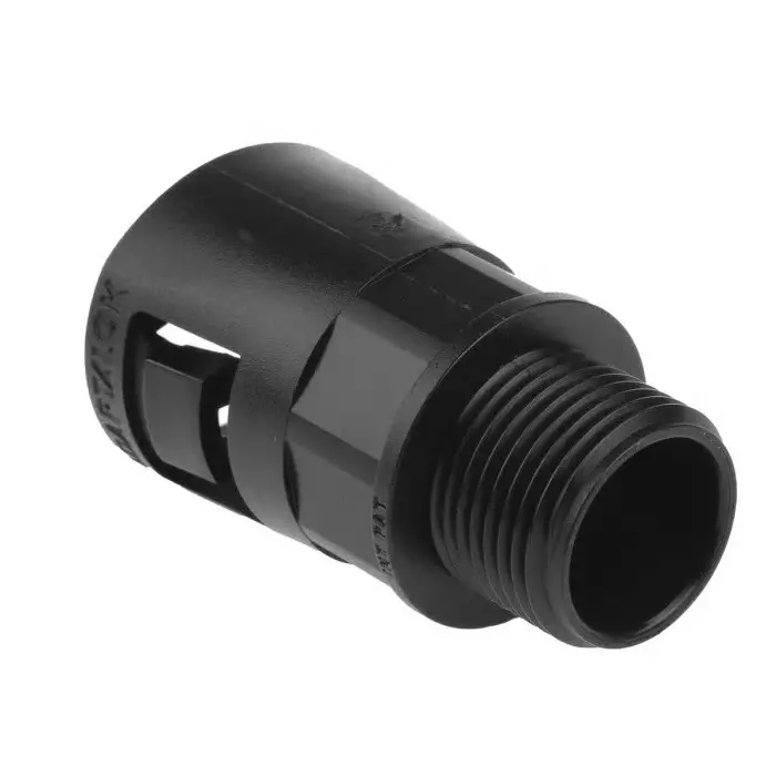 Adaptaflex Straight Conduit Fitting 21mm Nominal Size M20 Nylon 66 Black IP66 Rating, 7TCA296000R0585AL21/M20/A/BL (Pack of 5 Pcs)