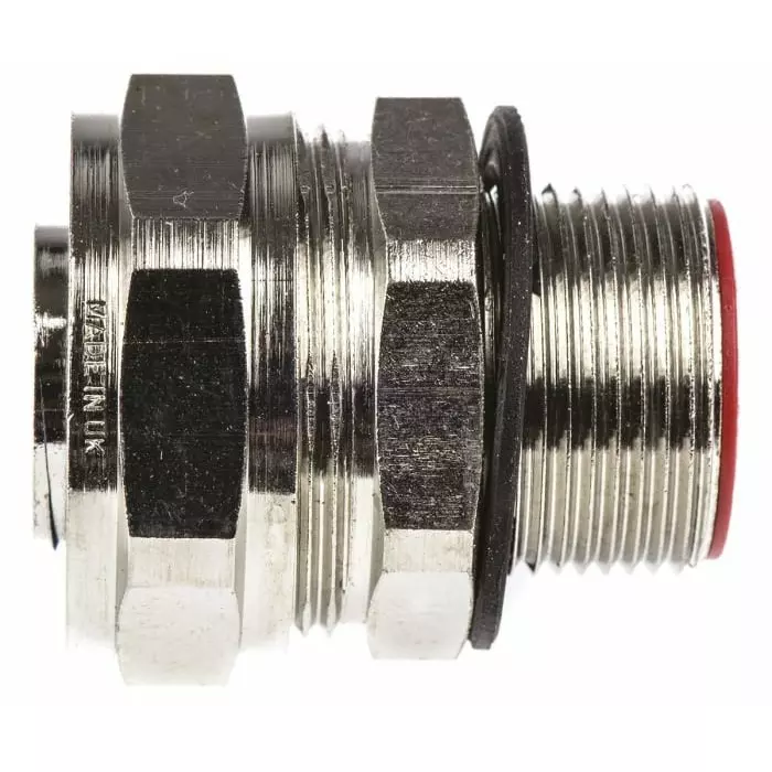 Adaptaflex Swivel Conduit Fitting 25mm Nominal Size M25 Brass Silver, 7TCA296030R0215SPL25/M25/M (Pack of 10 Pcs)