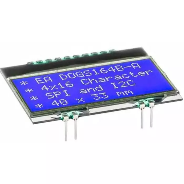 Display Visions LCD Display 3.3 V 440 µA I2C, SPI Interface STN Display Matrix Technology, EA DOGS164B-A