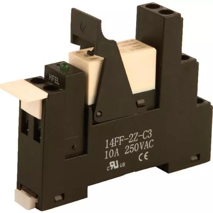 Hongfa Europe GMBH 1RM Series Interface Relay DIN Rail Mount 24V ac Coil SPDT 1-Pole 12A Load, 1RM-24A-16A-3
