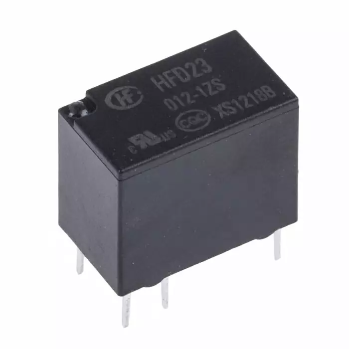 Hongfa Europe GMBH HFD23 Series Signal Relay PCB Mount 1 Pole 12V DC 2A Switching Current, HFD23/012-1ZS (Pack of 5 Pcs)