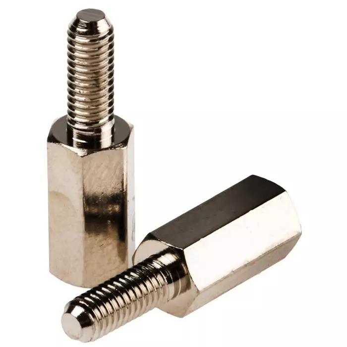 ESSENTRA COMPONENTS Standoff M3 Thread 10 mm Body Brass Male/Female, HTSB-M3-10-5-2