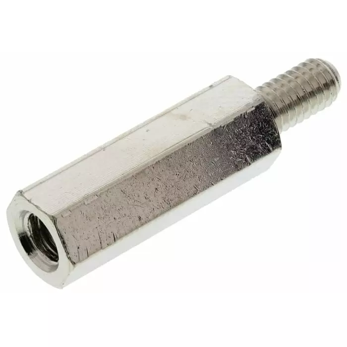 ESSENTRA COMPONENTS Standoff M4 Thread 20 mm Body Brass Male/Female, HTSB-M4-20-7-2