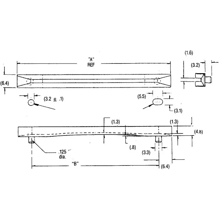 ESSENTRA COMPONENTS PCB Card Guide Vertical Mount 76.2mm Long 1.6mm Thick Max., RCG-01