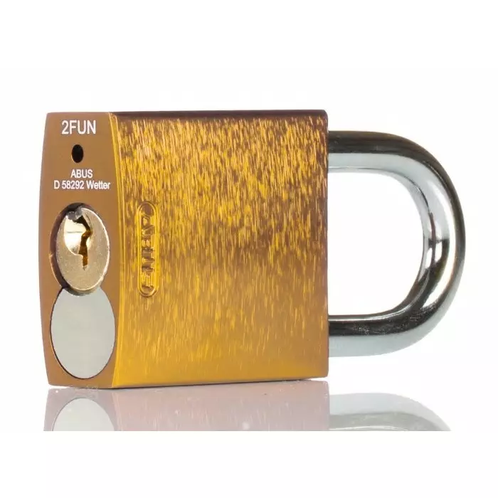 ABUS Key Weatherproof Aluminium Padlock Keyed Alike 6 mm Shackle 38.5 mm Body, 45125