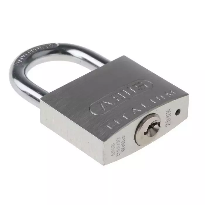 ABUS 64TI Key Weatherproof Titanium Weatherproof Padlock Keyed Alike 6.5 mm Shackle 40 mm Body, 64TI/40 KA6411