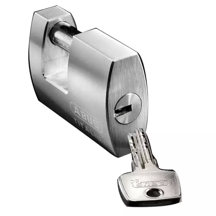 ABUS Key Weatherproof Titanium Safety Padlock Keyed Alike 12 mm Shackle 90 mm Body, 70887