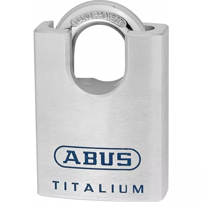 ABUS Key Weatherproof Titanium Safety Padlock Keyed Alike 11 mm Shackle 60 mm Body, 70883