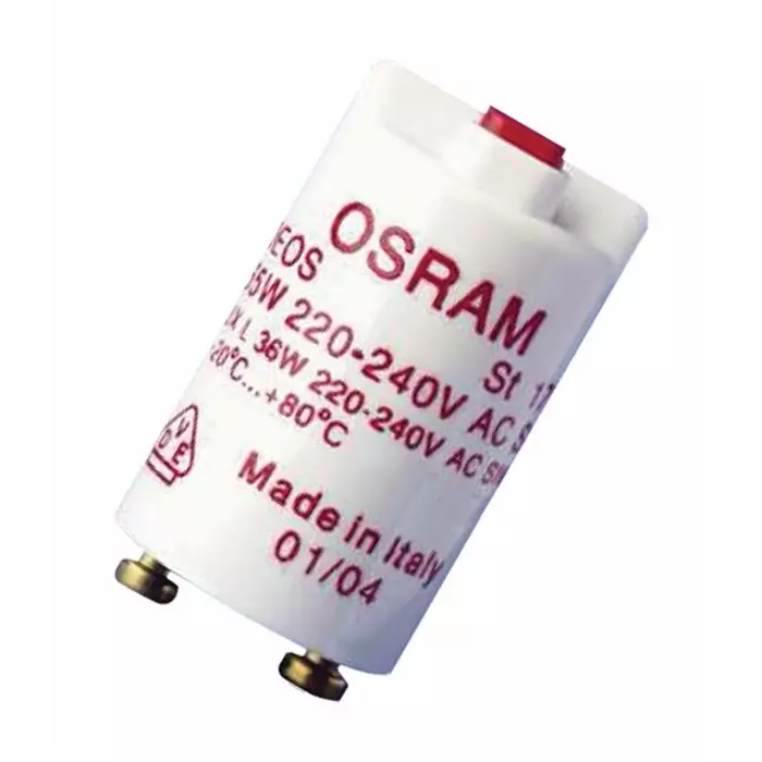 OSRAM LEDVANCE Fluorescent Light Starter 65 W 240 V 40.3 mm Length  21 mm Diameter, 4050300854106