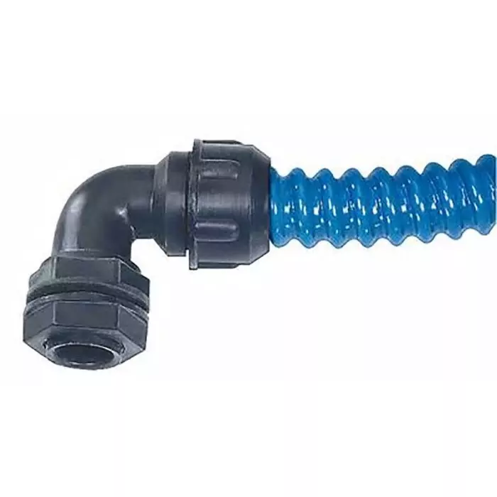 SES Sterling Conduit Fitting 90° Elbow 22 mm Nominal Size PG21 Polyamide IP65 Rating Black, 7410406010