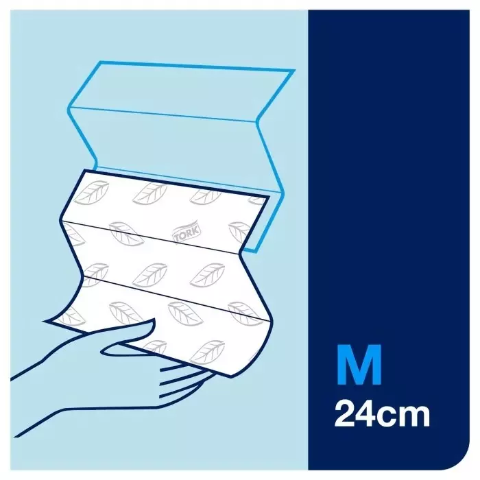 Tork Xpress Folded White Paper Towel 255x212mm 2-Ply 200 Sheets, 129089