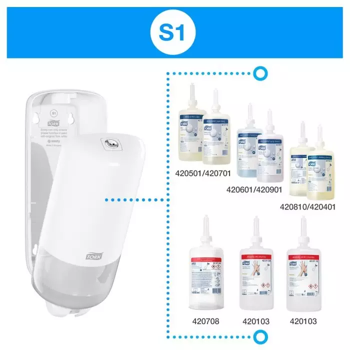 Tork Soap Dispenser Manual 1000 ml White, 560101