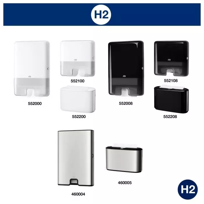 Tork Paper Towel Dispenser Wall Mounting Plastic White 101x295x302 mm, 552100
