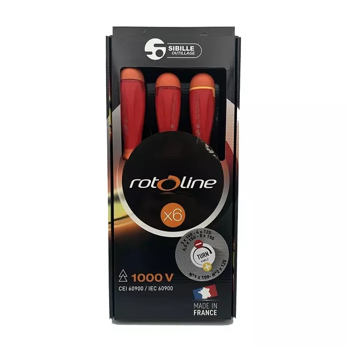 Penta Phillips Slotted Insulated Screwdriver Set PL3 - PH6, C6RL1