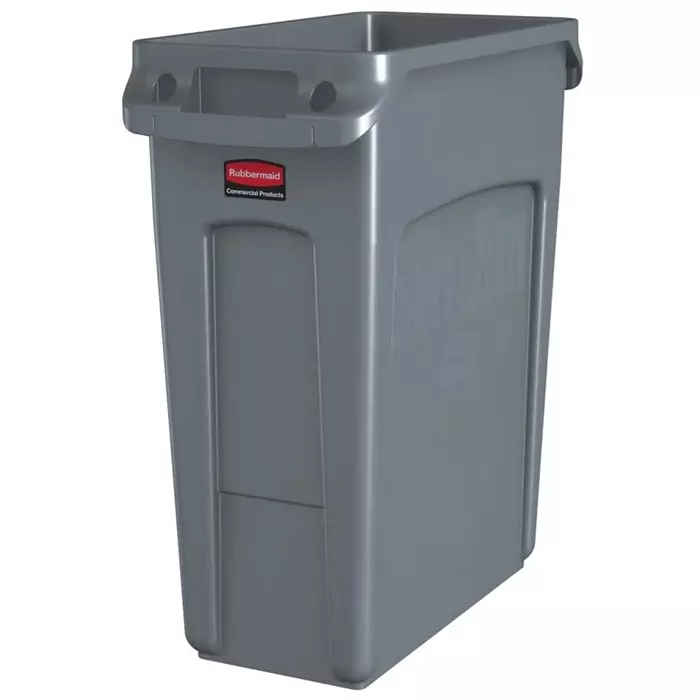 RUBBERMAID 60L Grey PE Waste Bin, 1971258