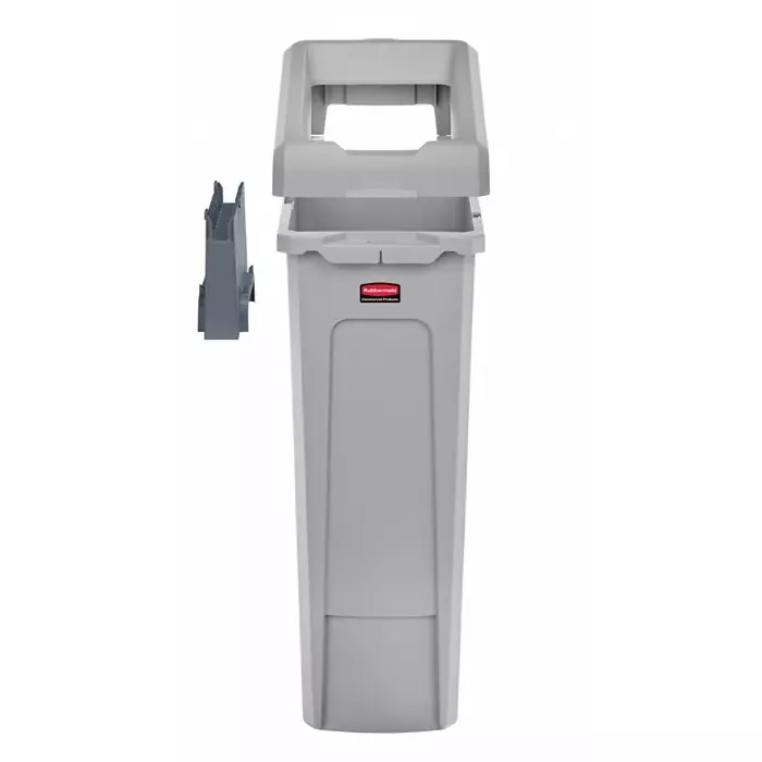 RUBBERMAID 87L Grey Hinged Plastic Waste Bin, 2007913