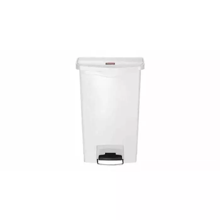 RUBBERMAID Slim Jim 50L White Pedal Waste Bin, 1883557