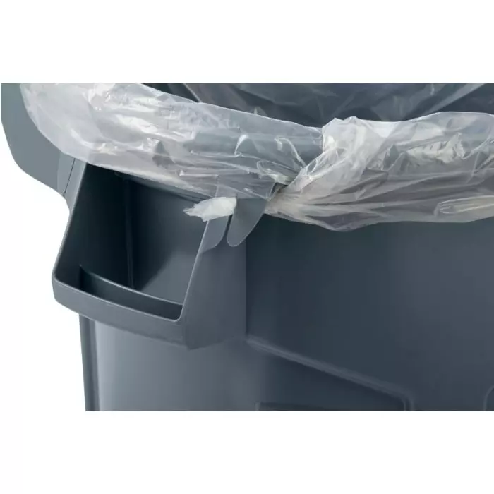 RUBBERMAID Brute Wheeled 44gal Grey Polypropylene Waste Bin, 2131929