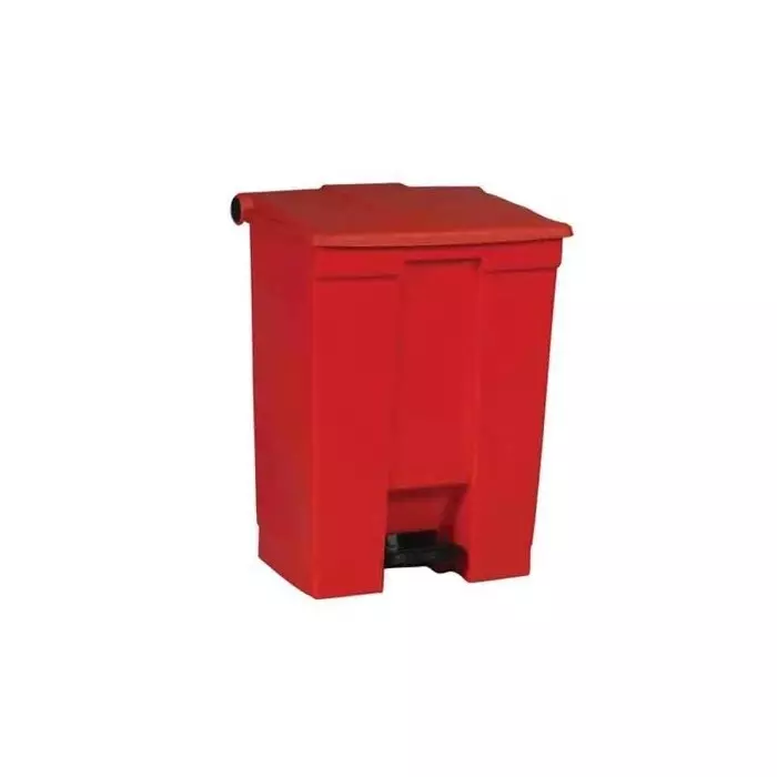 RUBBERMAID Legacy Step-On 68L Red Pedal Plastic Waste Bin, FG614500RED