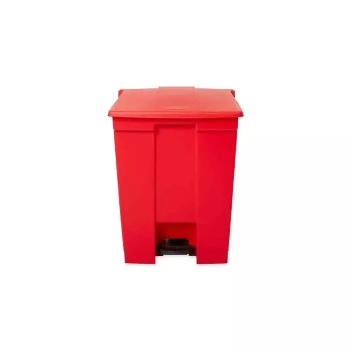 RUBBERMAID Legacy Step-On 68L Red Pedal Plastic Waste Bin, FG614500RED