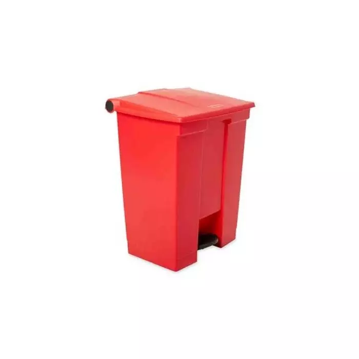 RUBBERMAID Legacy Step-On 68L Red Pedal Plastic Waste Bin, FG614500RED
