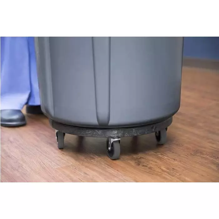 RUBBERMAID Dolly 113.4 Kg Load Capacity 464mm W x 464mm L x 168mm H, FG264000BLA