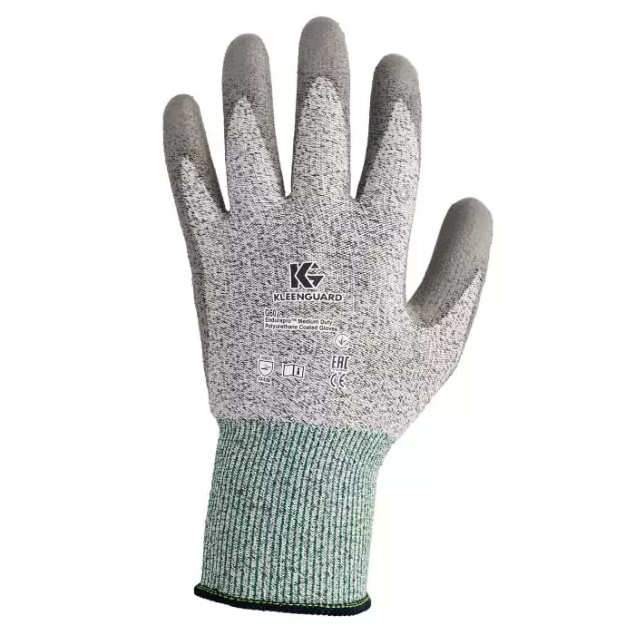 Kimberly-Clark G60 Grey HPPE Cut Resistant Gloves Size 11 Polyurethane Coating, 13827