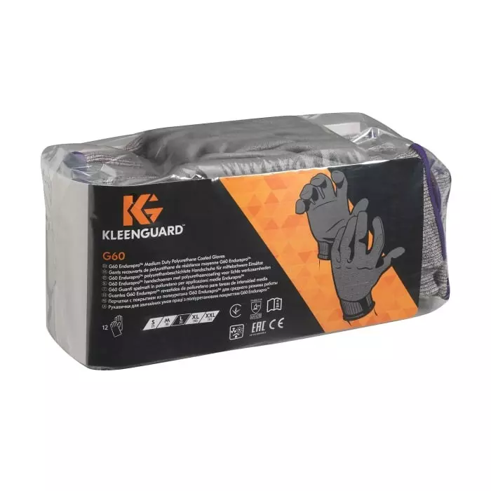 Kimberly-Clark G60 Grey HPPE Cut Resistant Gloves Size 11 Polyurethane Coating, 13827
