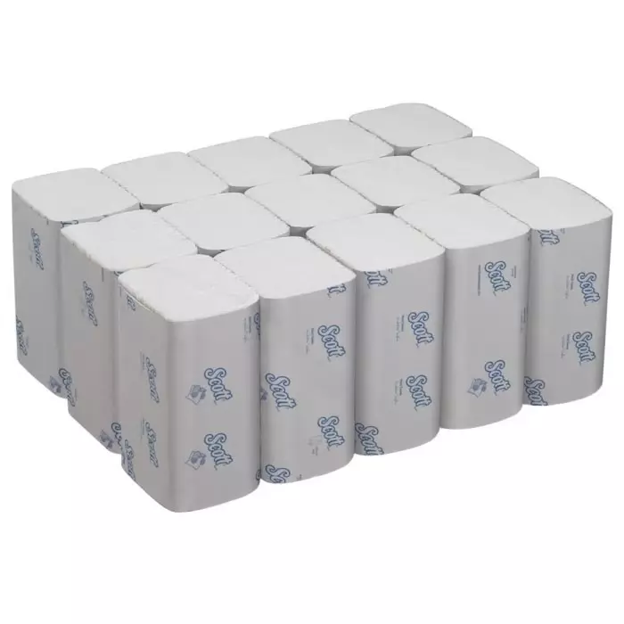 Kimberly-Clark Scott Folded White Paper Towel 200mm 304 Sheets, 6689