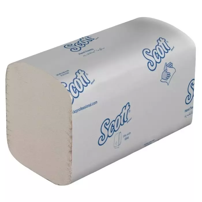 Kimberly-Clark Scott Folded White Paper Towel 200mm 304 Sheets, 6689
