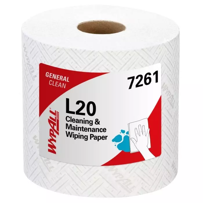 Kimberly-Clark WypAll Rolled White Paper Towel 550 Sheets, 7261