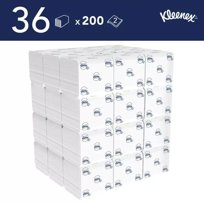 Kimberly-Clark Toilet Roll White 2-Ply 7200 Sheets, 8408