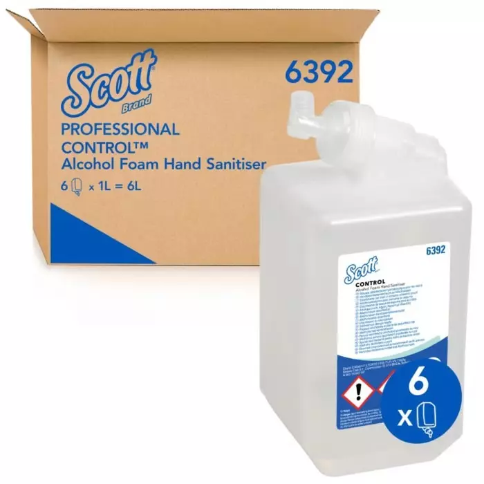 Kimberly-Clark Refill Hand Sanitiser Unscented 1 L, 6392