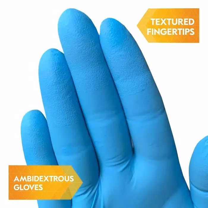 Kimberly-Clark G10 Blue Powdered Nitrile Disposable Gloves Size XS 1000 per Pack, 54420