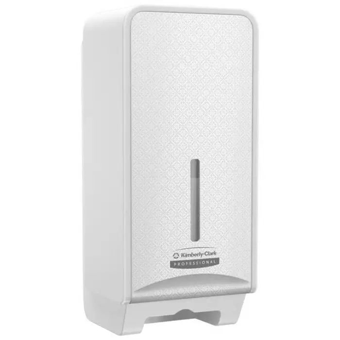 Kimberly-Clark White Plastic Toilet Paper Dispenser 138x320x145 mm, 53949